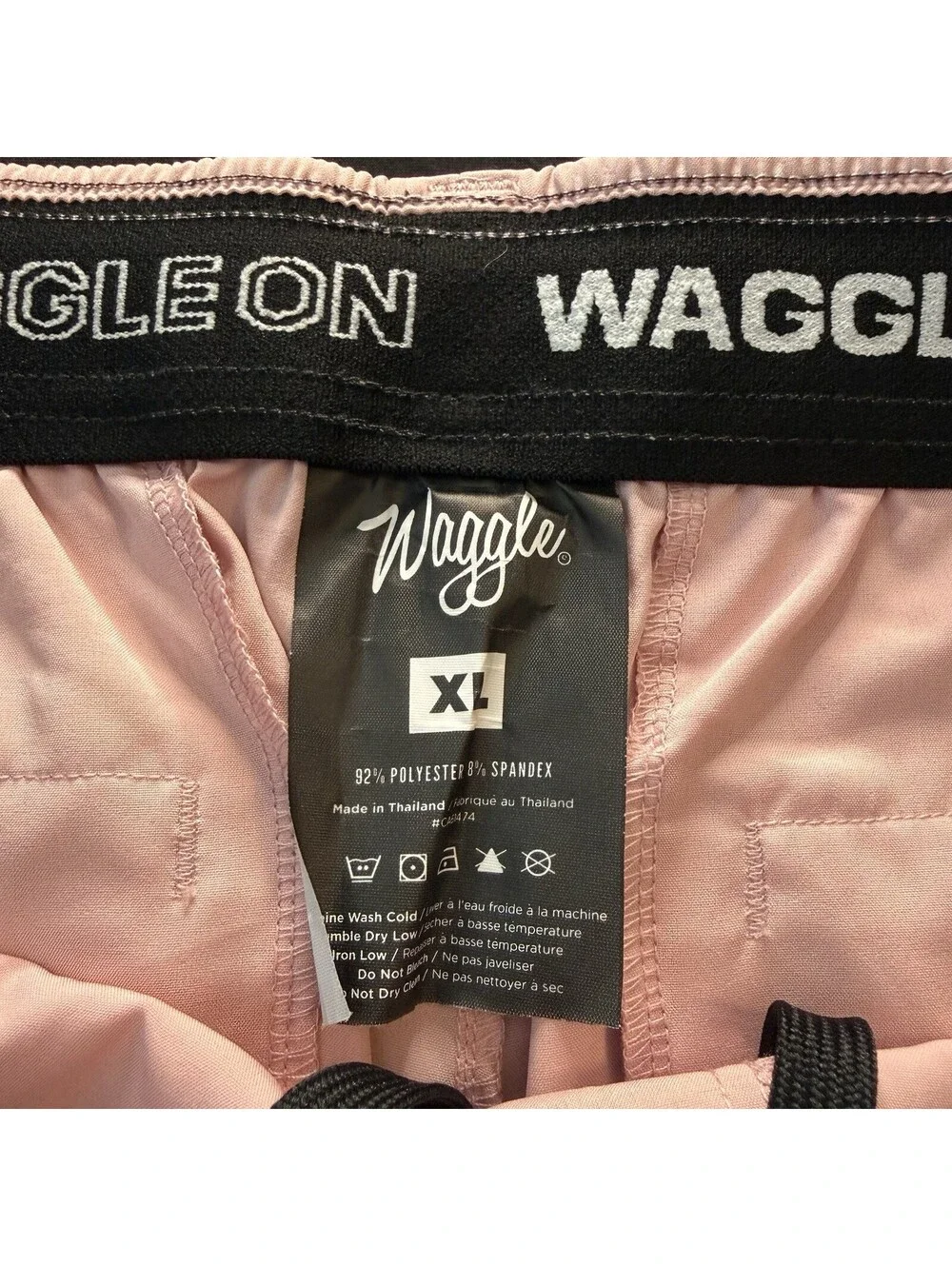Waggle Golf Shorts Men XL Pink Performance Stretch Elastic Waist Casual